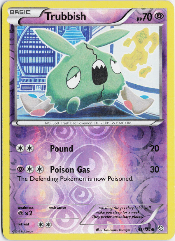 Carta Pokémon Trubbish · Dragons Exalted #53/124 (HP) — pieza única en Moon's Collectibles México