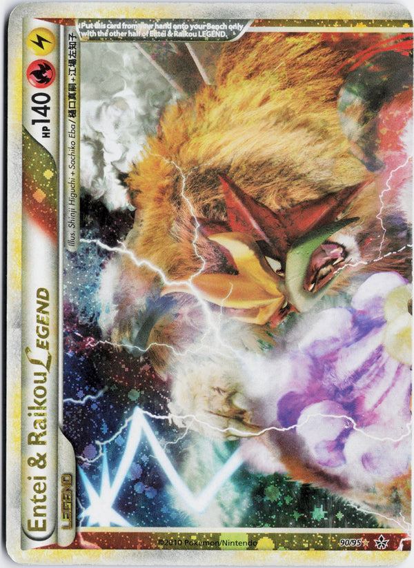 Carta Pokémon Entei & Raikou Legend ·  #90&95 (MP) — pieza única en Moon's Collectibles México