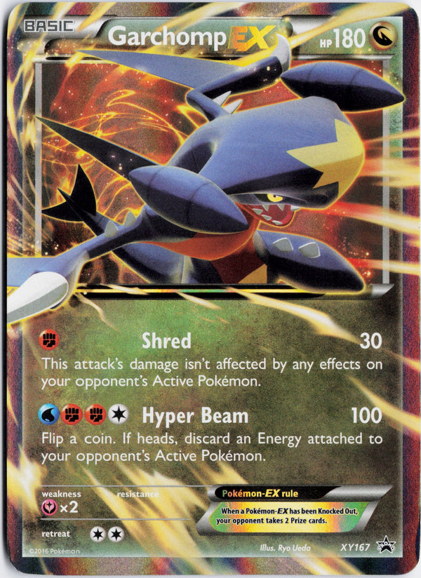 Carta Pokémon Garchomp-EX · XY Black Star Promos #XY167 (MP) — pieza única en Moon's Collectibles México