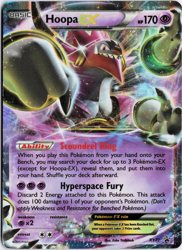 Carta Pokémon Hoopa-EX · XY Black Star Promos #XY71 (HP) — pieza única en Moon's Collectibles México