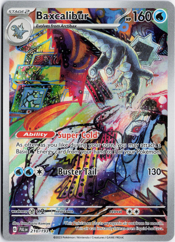 Carta Pokémon Baxcalibur · Paldea Evolved #210/193 (NM) — pieza única en Moon's Collectibles México