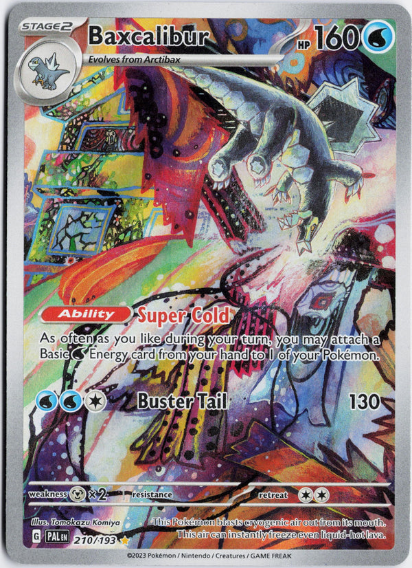 Carta Pokémon Baxcalibur · Paldea Evolved #210/193 (NM) — pieza única en Moon's Collectibles México