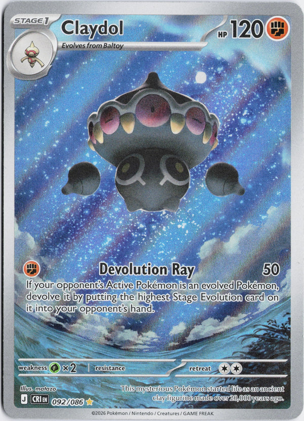 Carta Pokémon Claydol · Chaos Rising #092/086 (NM) — pieza única en Moon's Collectibles México