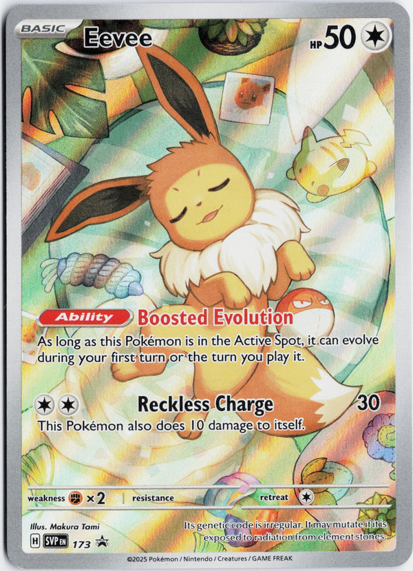 Carta Pokémon Eevee · Scarlet & Violet Black Star Promos #173 (NM) — pieza única en Moon's Collectibles México