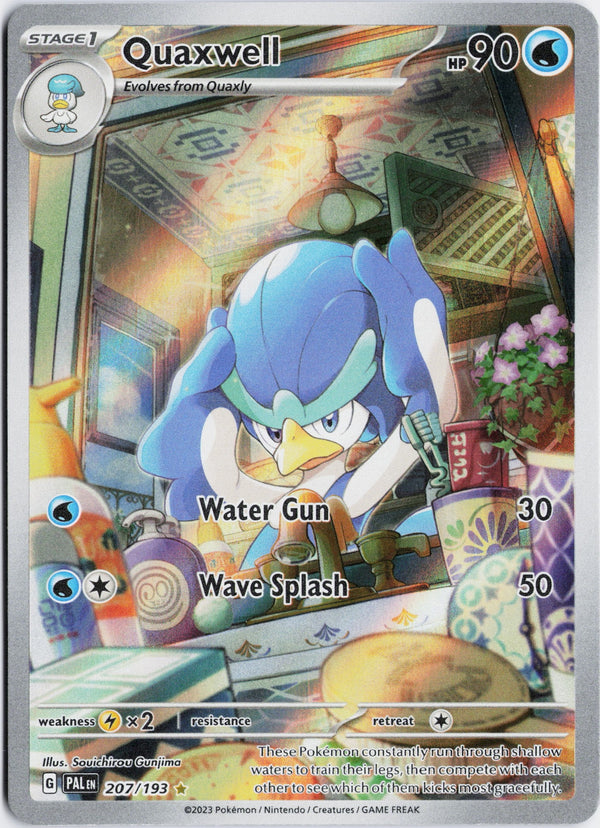 Carta Pokémon Quaxwell · Paldea Evolved #207/193 (NM) — pieza única en Moon's Collectibles México