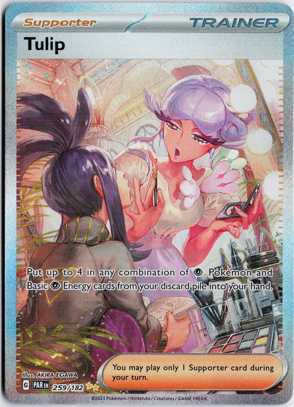 Carta Pokémon Tulip · Paradox Rift #259/182 (NM) — pieza única en Moon's Collectibles México