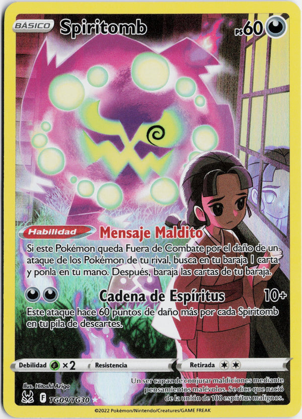 Carta Pokémon Spiritomb · Lost Origin Trainer Gallery #TG09/TG30 (NM) — pieza única en Moon's Collectibles México
