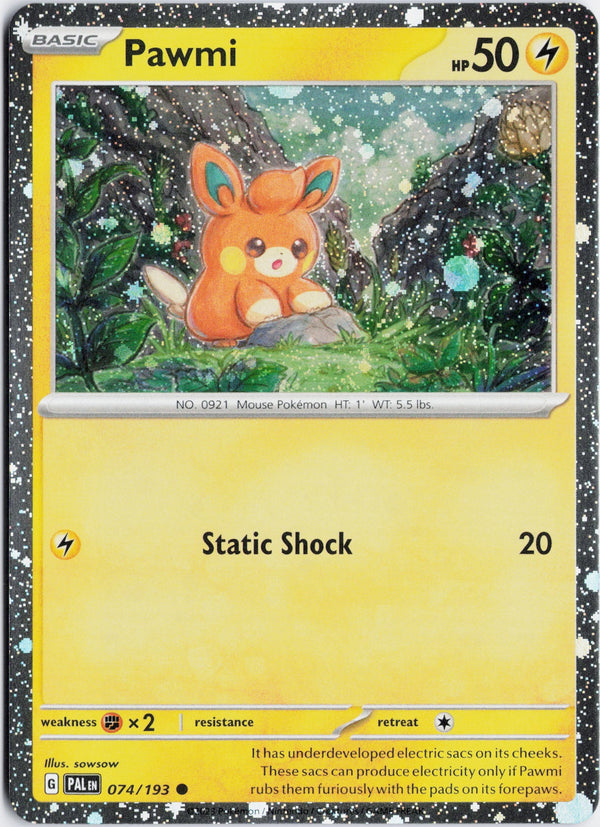 Carta Pokémon Pawmi · Paldea Evolved #074/193 (NM) — pieza única en Moon's Collectibles México