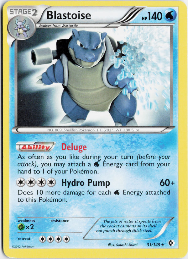 Carta Pokémon Blastoise · Boundaries Crossed #31/149 (LP) — pieza única en Moon's Collectibles México