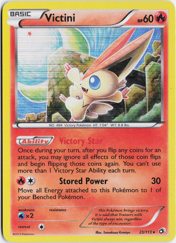 Carta Pokémon Victini · Legendary Treasures #23/113 (LP) — pieza única en Moon's Collectibles México