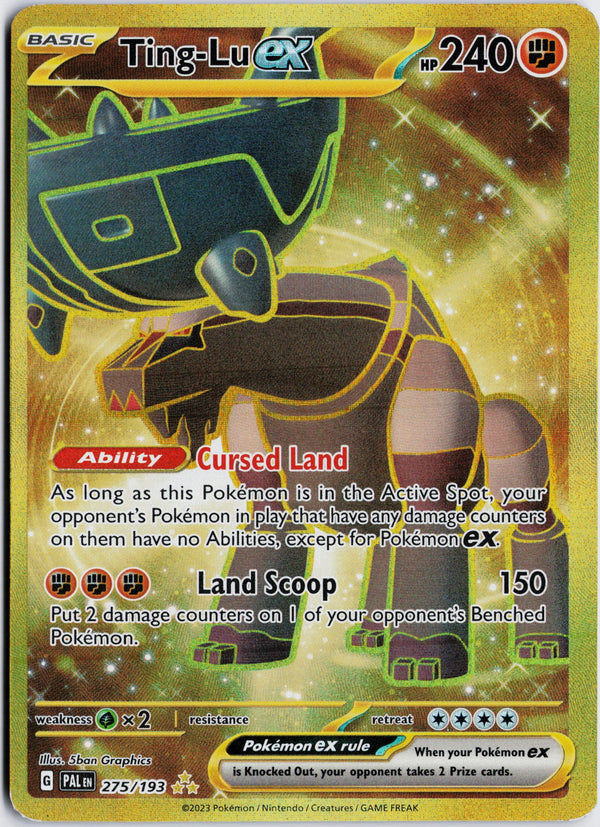 Carta Pokémon Ting-Lu ex · Paldea Evolved #275/193 (NM) — pieza única en Moon's Collectibles México