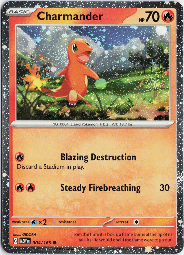 Carta Pokémon Charmander · Paldean Fates #007/091 (NM) — pieza única en Moon's Collectibles México