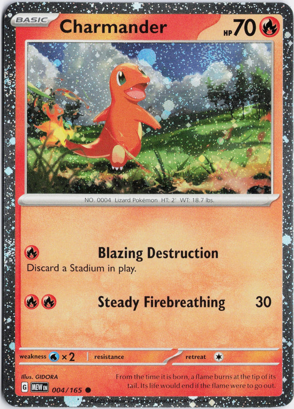 Carta Pokémon Charmander · Paldean Fates #007/091 (NM) — pieza única en Moon's Collectibles México