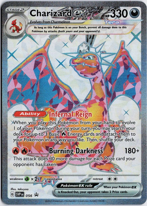 Carta Pokémon Charizard ex · Scarlet & Violet Black Star Promos #056 (NM) — pieza única en Moon's Collectibles México