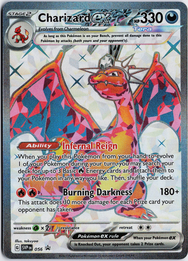 Carta Pokémon Charizard ex · Scarlet & Violet Black Star Promos #056 (NM) — pieza única en Moon's Collectibles México