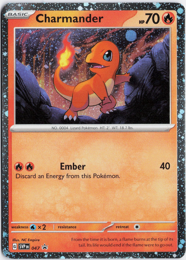 Carta Pokémon Charmander · Scarlet & Violet Black Star Promos #047 (NM) — pieza única en Moon's Collectibles México