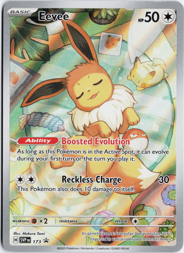 Carta Pokémon Eevee · Scarlet & Violet Black Star Promos #173 (NM) — pieza única en Moon's Collectibles México