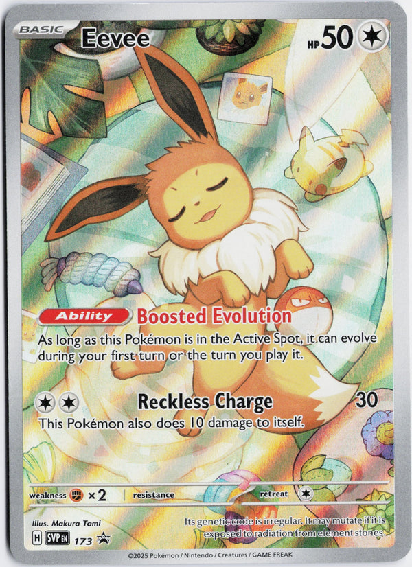 Carta Pokémon Eevee · Scarlet & Violet Black Star Promos #173 (NM) — pieza única en Moon's Collectibles México