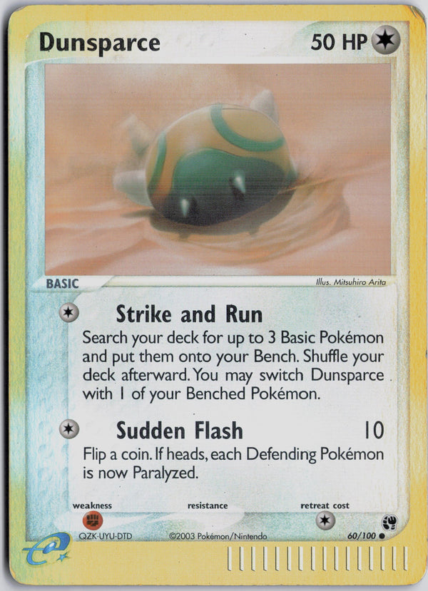 Carta Pokémon Dunsparce · Sandstorm #60/100 (MP) — pieza única en Moon's Collectibles México