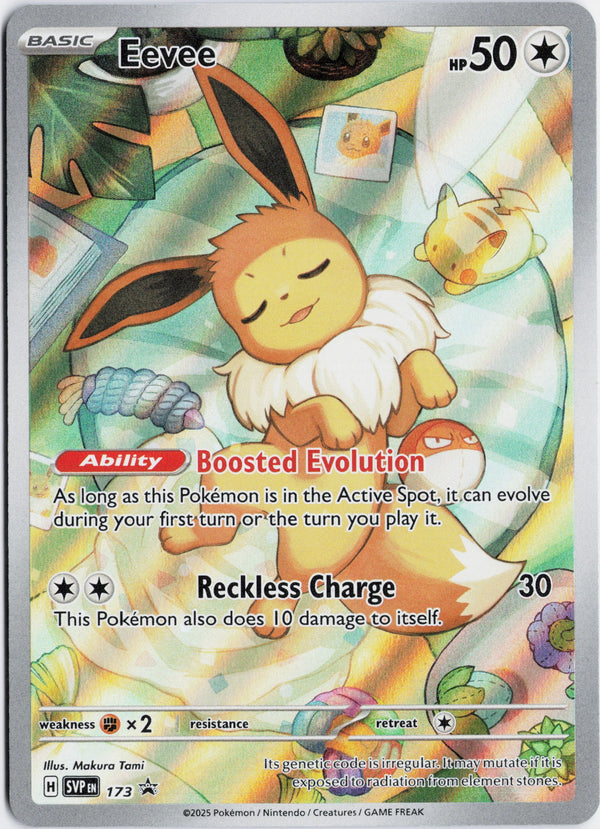 Carta Pokémon Eevee · Scarlet & Violet Black Star Promos #173 (NM) — pieza única en Moon's Collectibles México
