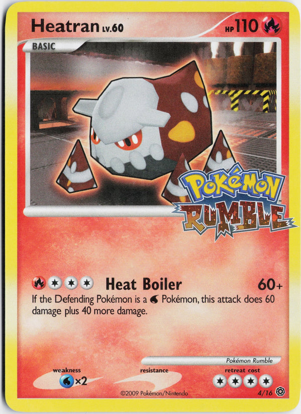 Carta Pokémon Heatran · Pokémon Rumble #4/16 (LP) — pieza única en Moon's Collectibles México