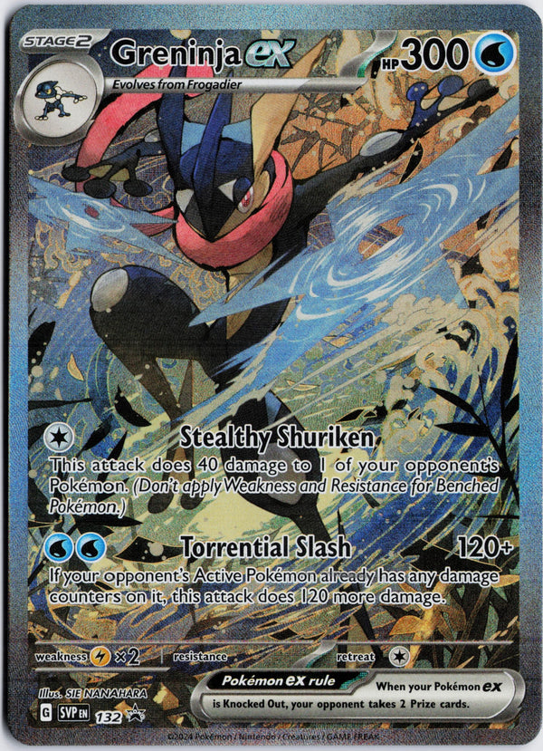 Carta Pokémon Greninja ex · Scarlet & Violet Black Star Promos #132 (NM) — pieza única en Moon's Collectibles México