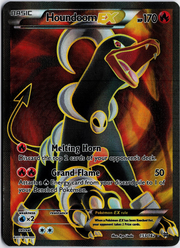 Carta Pokémon Houndoom-EX · BREAKthrough #153/162 (LP) — pieza única en Moon's Collectibles México