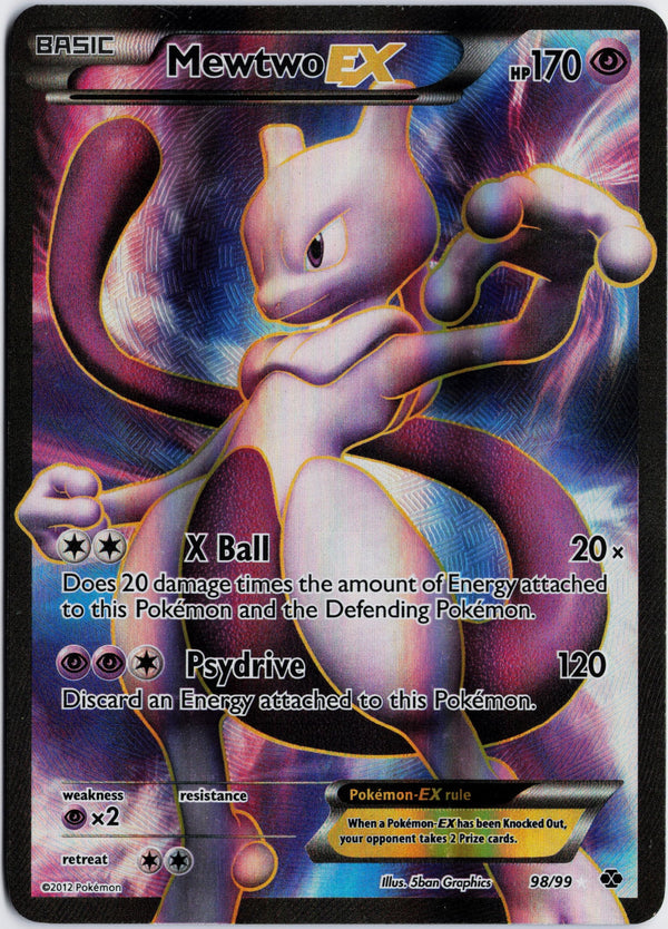 Carta Pokémon Mewtwo-EX · Next Destinies #98/99 (LP) — pieza única en Moon's Collectibles México