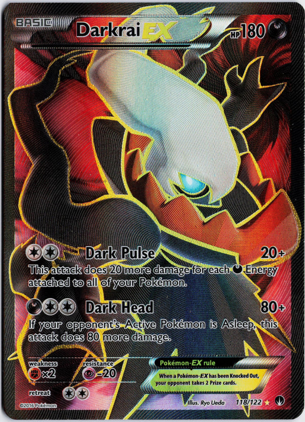 Carta Pokémon Darkrai-EX · BREAKpoint #118/122 (LP) — pieza única en Moon's Collectibles México