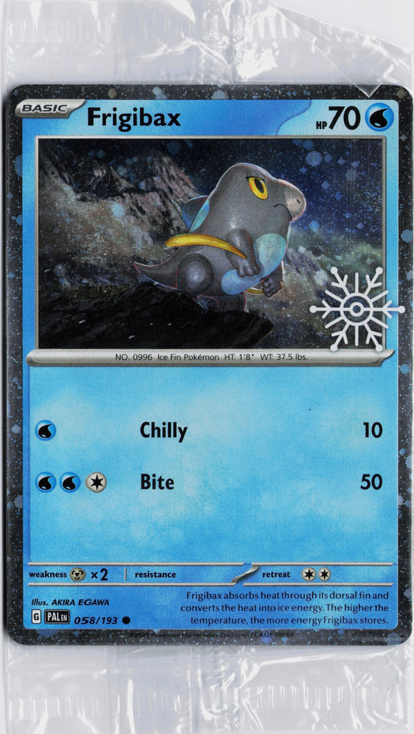 Carta Pokémon Frigibax · Paldea Evolved #058/193 (NM) — pieza única en Moon's Collectibles México