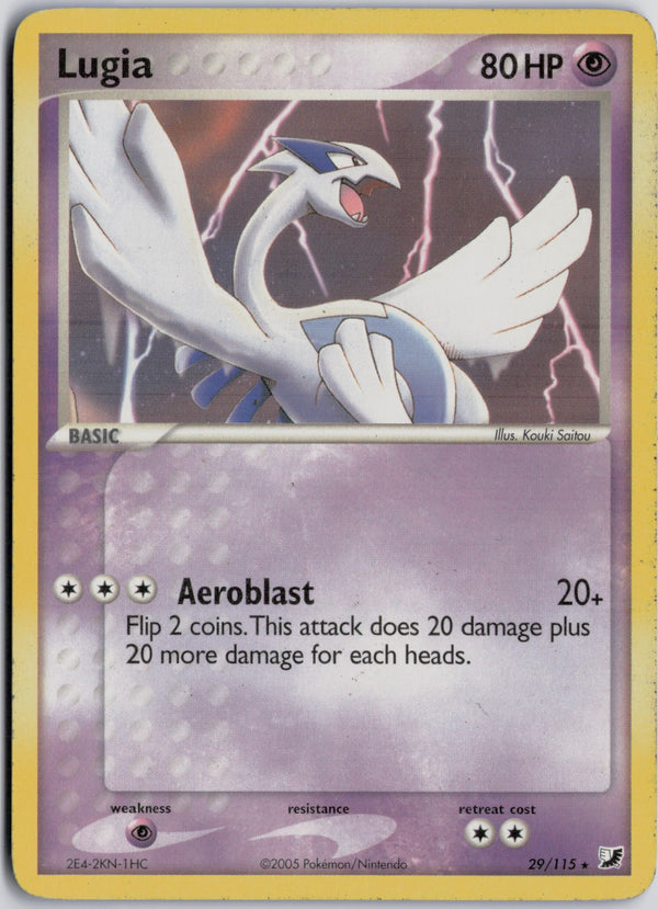 Carta Pokémon Lugia · Unseen Forces #29/115 (MP) — pieza única en Moon's Collectibles México