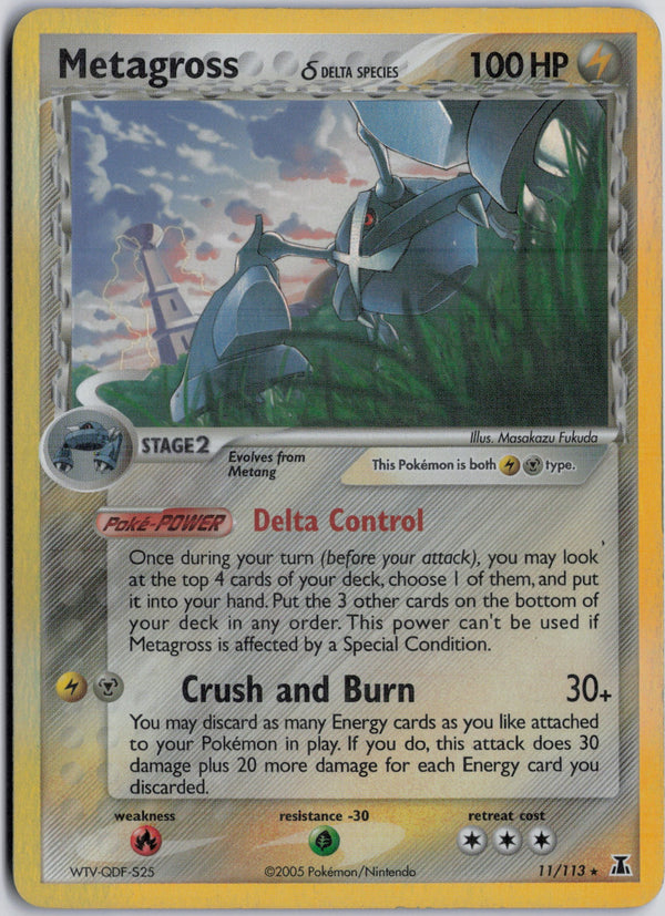 Carta Pokémon Metagross δ · Delta Species #11/113 (NM) — pieza única en Moon's Collectibles México