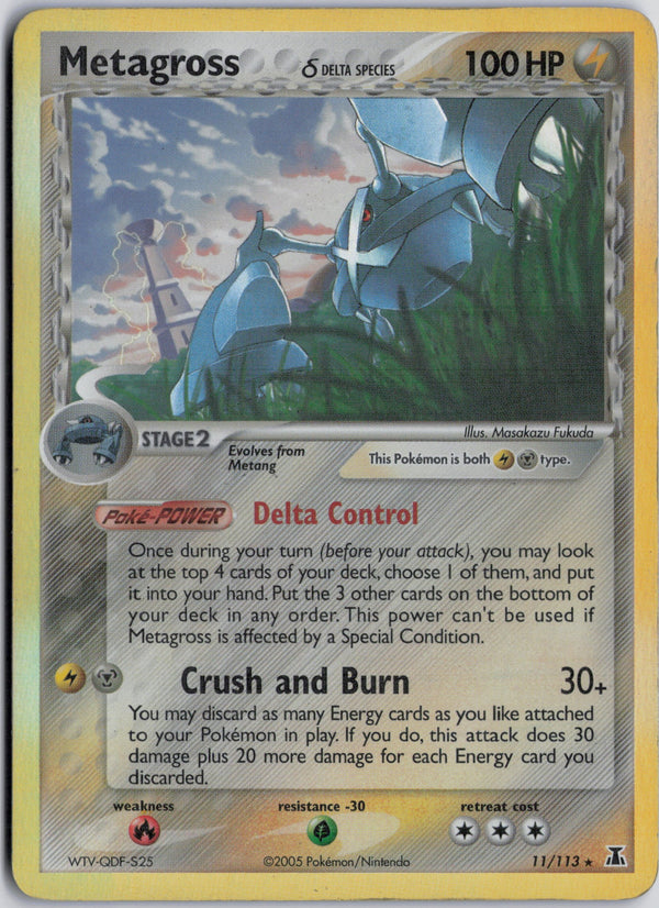 Carta Pokémon Metagross δ · Delta Species #11/113 (MP) — pieza única en Moon's Collectibles México