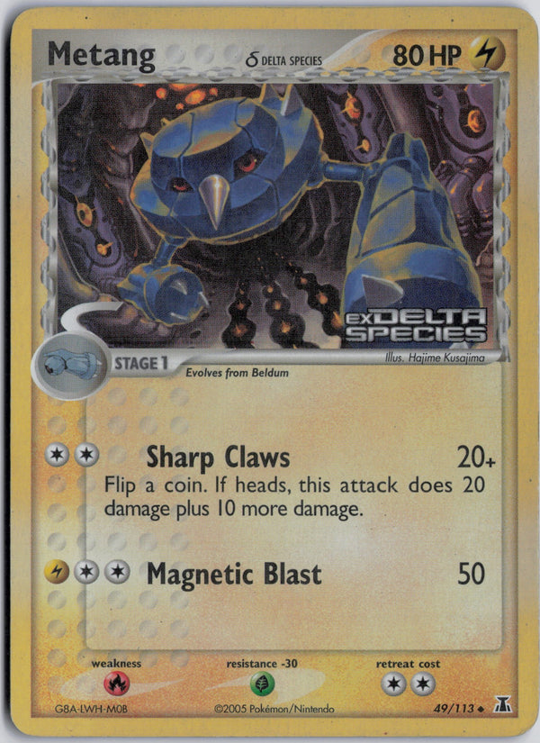 Carta Pokémon Metang δ · Delta Species #49/113 (HP) — pieza única en Moon's Collectibles México