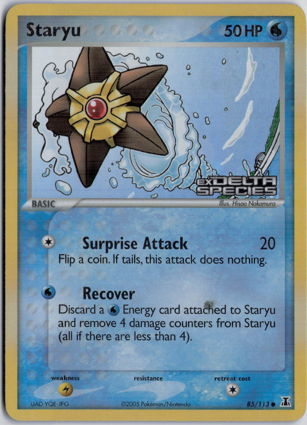 Carta Pokémon Staryu · Delta Species #85/113 (LP) — pieza única en Moon's Collectibles México