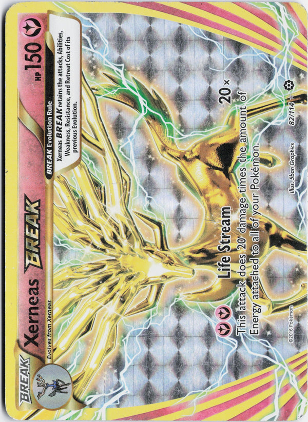 Carta Pokémon Xerneas BREAK · Steam Siege #82/114 (HP) — pieza única en Moon's Collectibles México
