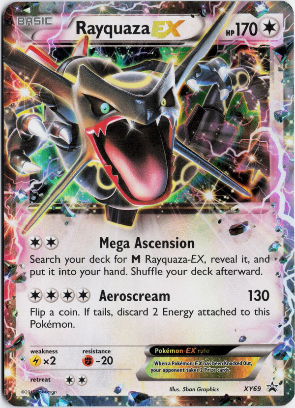Carta Pokémon Rayquaza-EX · XY Black Star Promos #XY69 (HP) — pieza única en Moon's Collectibles México