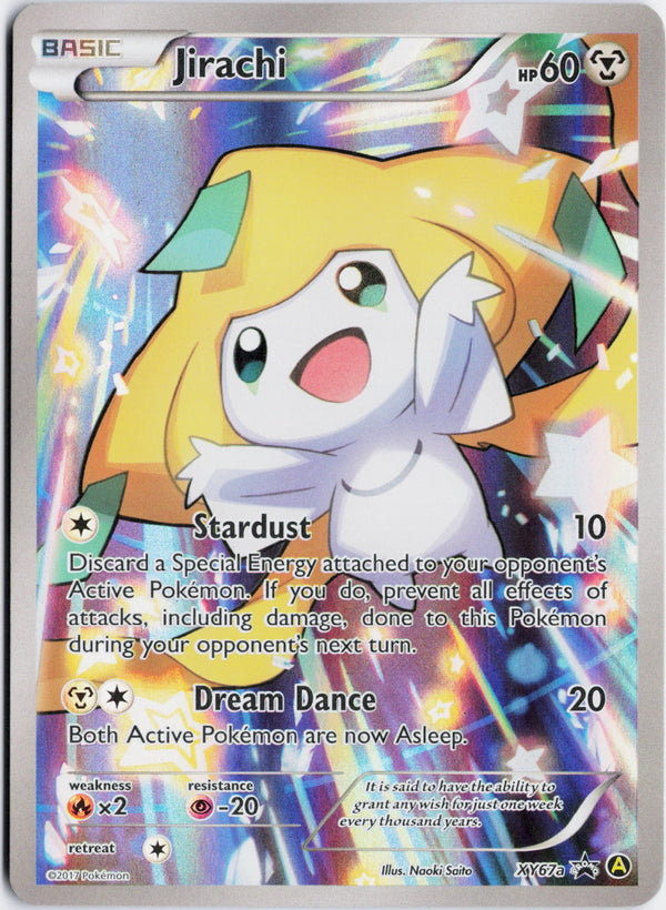 Carta Pokémon Jirachi · XY Black Star Promos #XY67a (LP) — pieza única en Moon's Collectibles México
