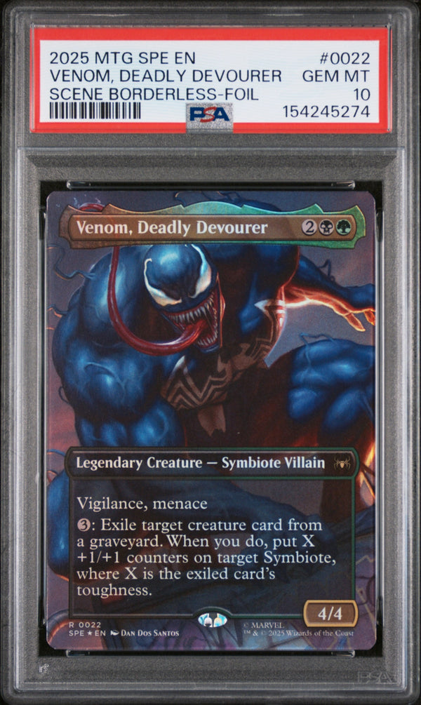 Carta Pokémon PSA 10 Venom, Deadly Devourer · MTG SPE EN #0022 (PSA 10) — pieza única en Moon's Collectibles México