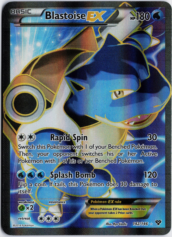 Carta Pokémon Blastoise-EX · XY #142/146 (LP) — pieza única en Moon's Collectibles México