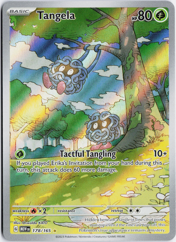 Carta Pokémon Tangela · 151 #178/165 (NM) — pieza única en Moon's Collectibles México