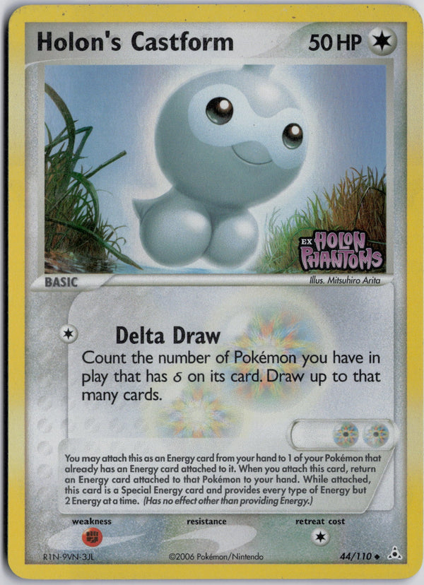 Carta Pokémon Holon's Castform · Holon Phantoms #44/110 (LP) — pieza única en Moon's Collectibles México