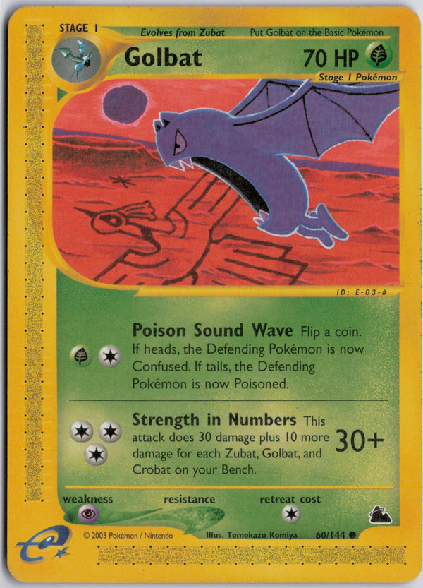 Carta Pokémon Golbat · Skyridge #60/144 (NM) — pieza única en Moon's Collectibles México