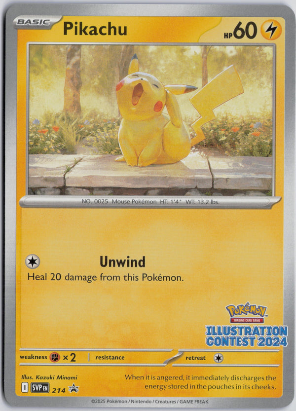 Carta Pokémon Pikachu · Scarlet & Violet Black Star Promos #214 (NM) — pieza única en Moon's Collectibles México