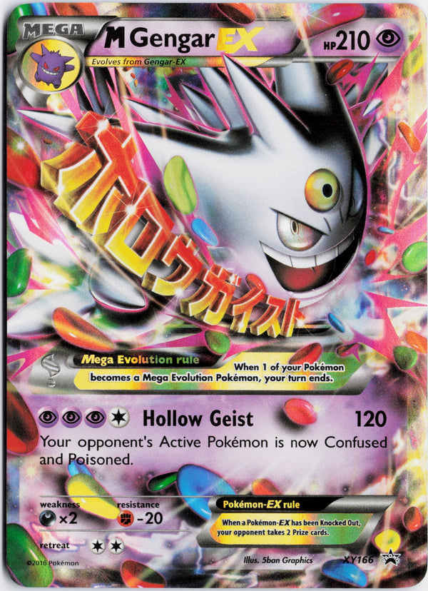 Carta Pokémon M Gengar-EX · XY Black Star Promos #XY166 (NM) — pieza única en Moon's Collectibles México