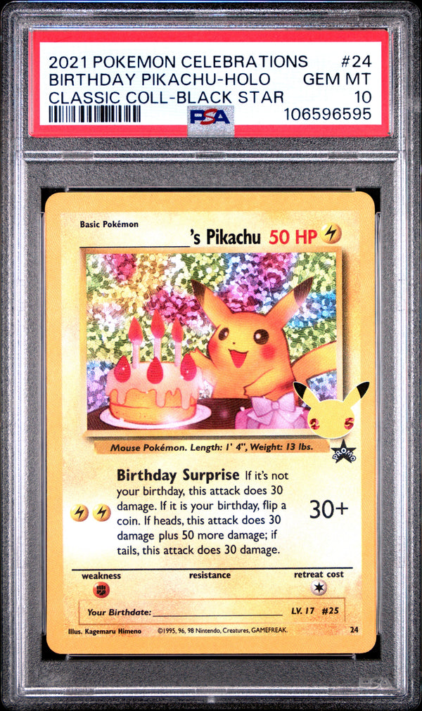 Carta Pokémon _____'s Pikachu · Celebrations: Classic Collection #24 (PSA 10) — pieza única en Moon's Collectibles México