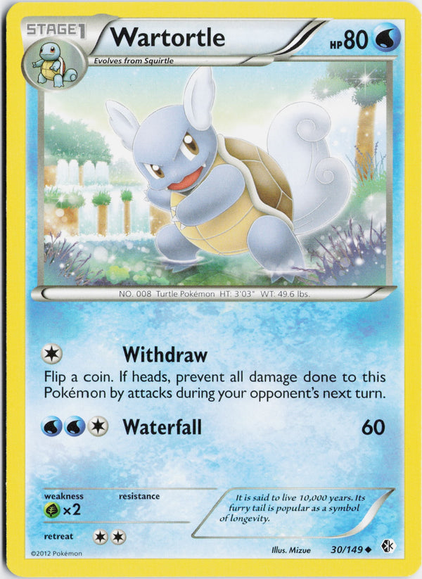 Carta Pokémon Wartortle · Boundaries Crossed #30/149 (NM) — pieza única en Moon's Collectibles México