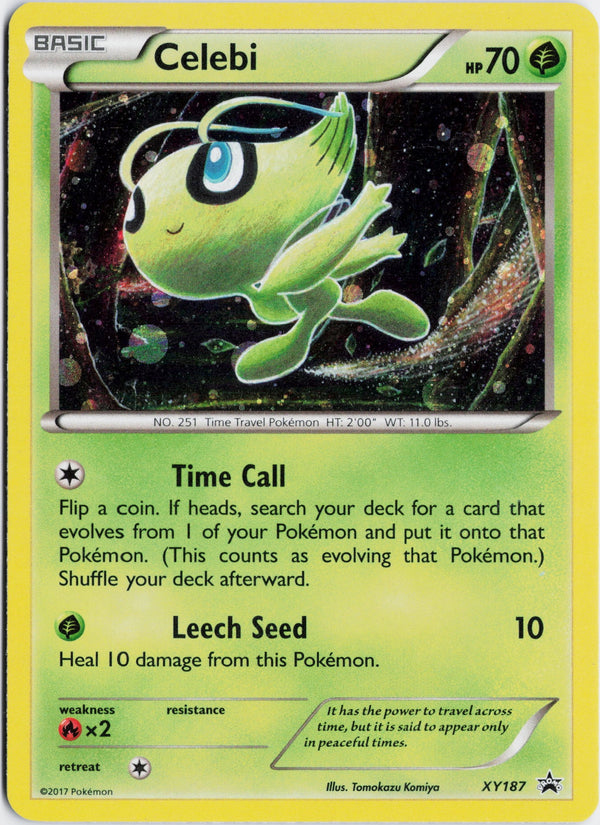 Carta Pokémon Celebi · XY Black Star Promos #XY187 (NM) — pieza única en Moon's Collectibles México