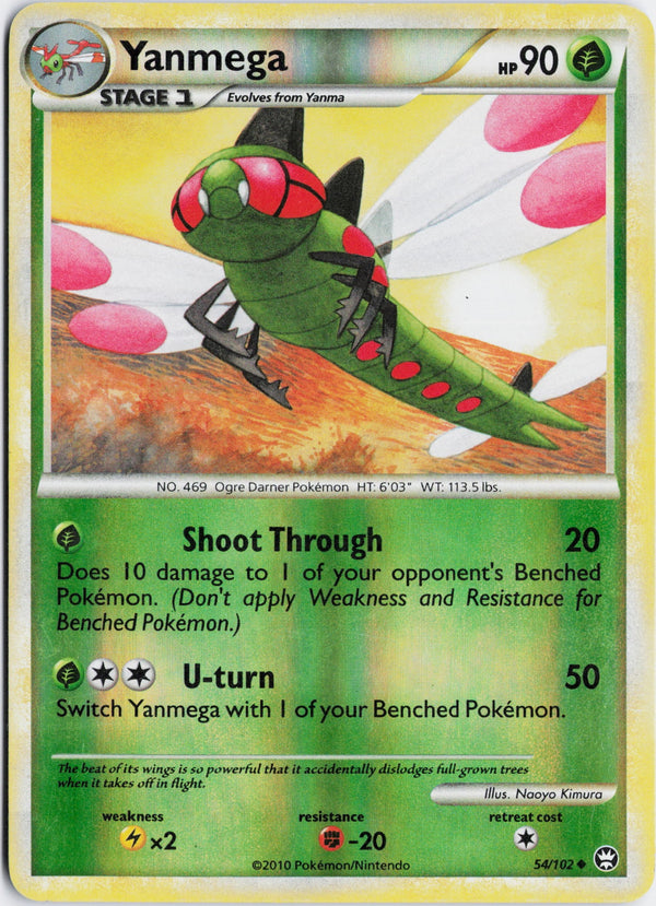 Carta Pokémon Yanmega · HS—Triumphant #54/102 (HP) — pieza única en Moon's Collectibles México
