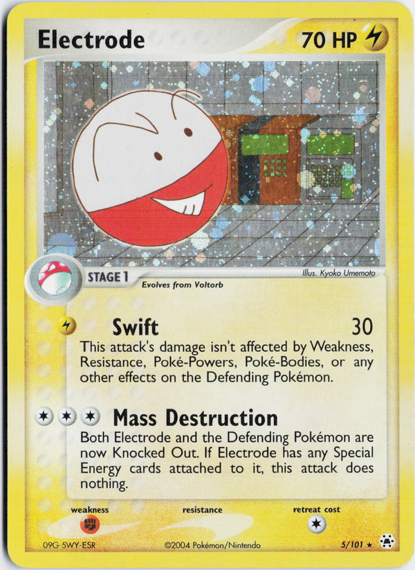 Carta Pokémon Electrode · Hidden Legends #5/101 (NM) — pieza única en Moon's Collectibles México
